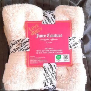 Juicy Couture Soft Pink Washcloth Set
